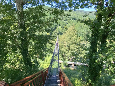Garfagnana San Marcello Piteglio ponte sospeso