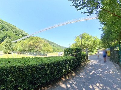 Garfagnana San Marcello Piteglio ponte sospeso