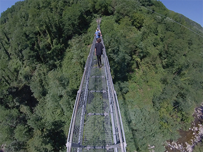 Garfagnana San Marcello Piteglio ponte sospeso