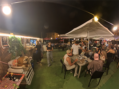 Pisa summer nightlife