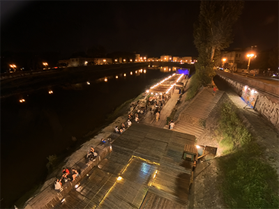 Pisa summer nightlife